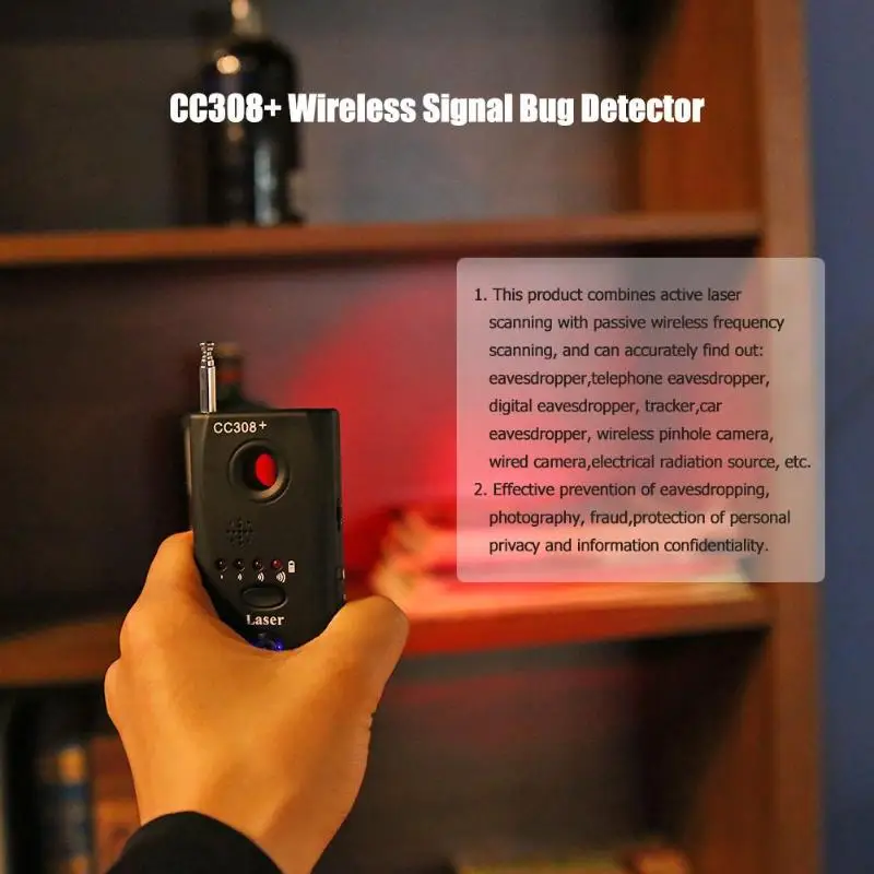 CC308 + беспроводной детектор ошибок сигнала Пинхол устойчивая камера Eavesdropper