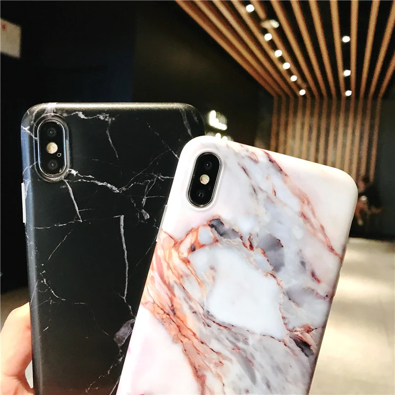 Lovebay Marble Phone Case For iPhone 11 Pro 6 6s 7 8 Plus X XR XS Max Back Cover Luxury Granite Stone Texture Soft IMD Silicone |