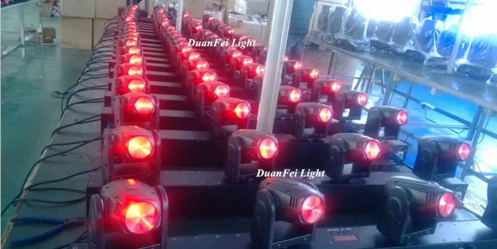 Движущийся светодиодный светильник dmx 10 шт. 4x10 Вт rgbw 4 в 1 луч движущаяся головка