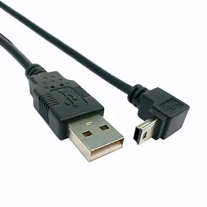 CYDZ Mini USB 2 0 B Тип 5pin мужской вниз Угловой 90 градусов к Мужской кабель для передачи