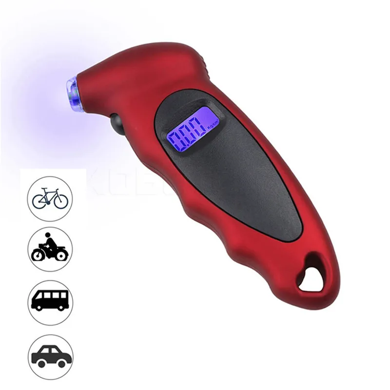 

Digital Car Tire Tyre Air Pressure Gauge Meter LCD Display Manometer Barometers Tester For Car Truck Motorcycle Bike 5 colors