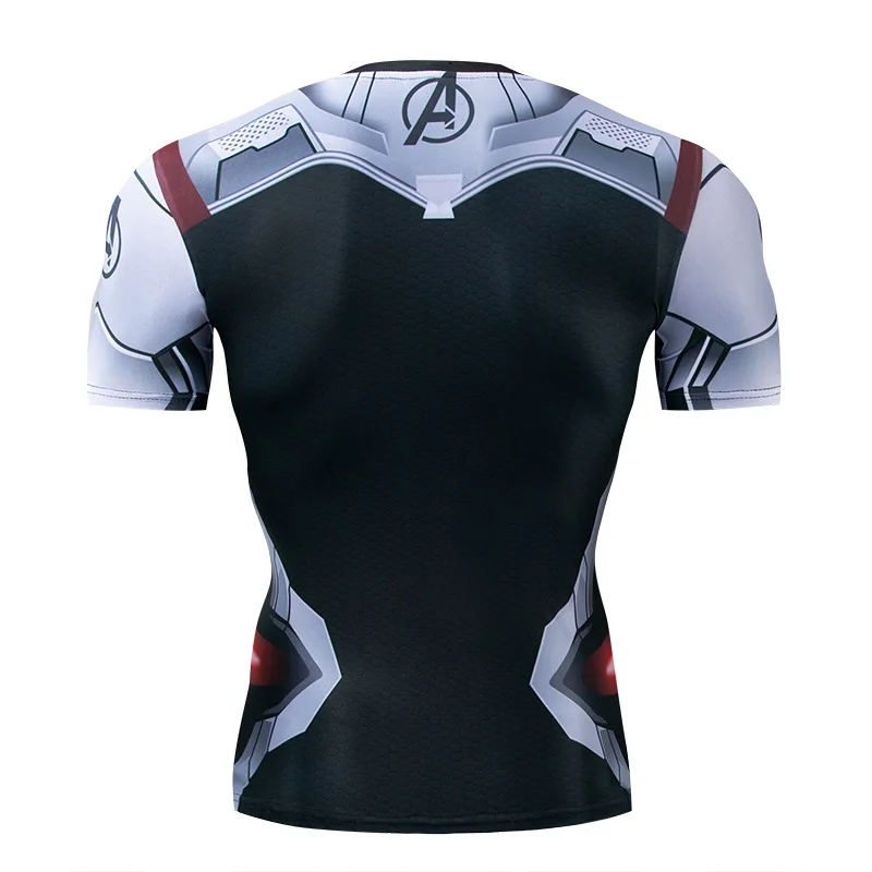 Мстители эндгейм футболка Квантовая царство компрессионная с коротким рукавом