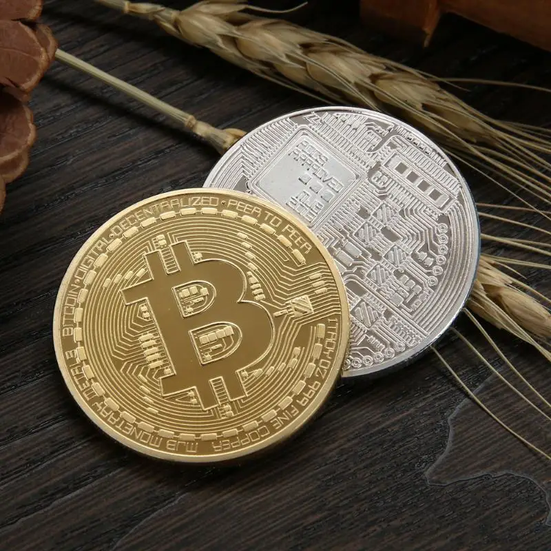 Бронзовый физический Биткоин Casascius Бит монета BTC с футляром подарок|Безвалютные
