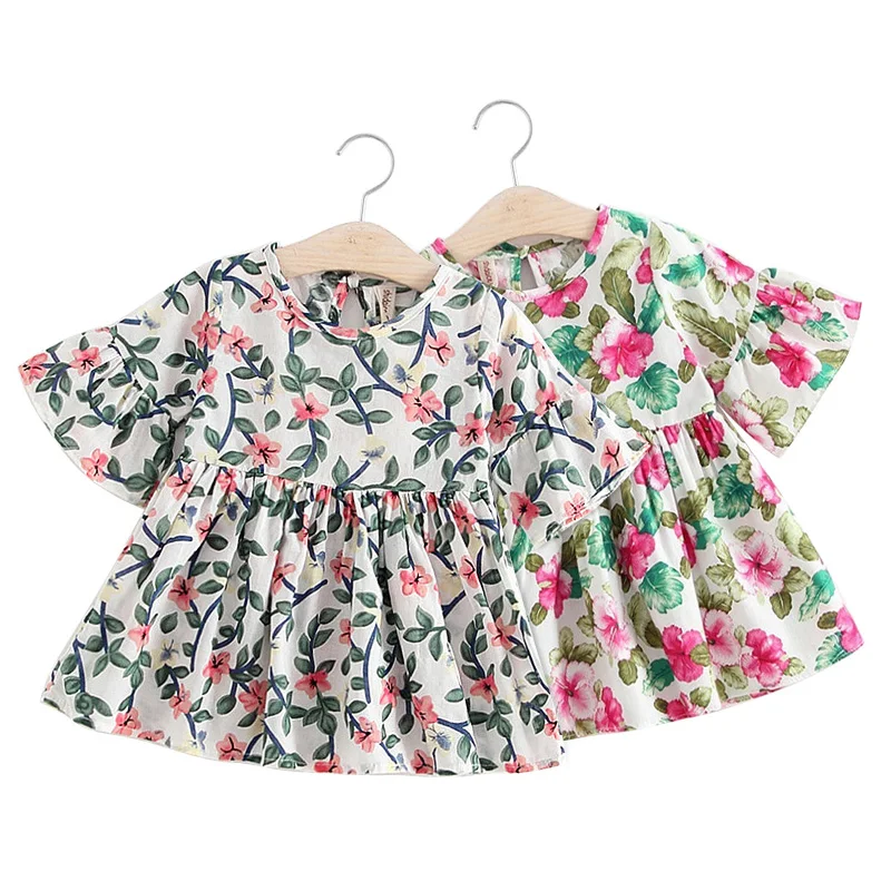 Новинка 2019 лидер продаж удобное хлопковое платье с рукавами фонариками для