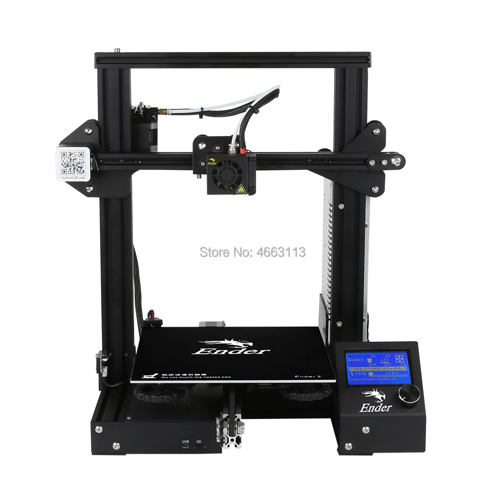 Creality Ender-3 DIY 3D-принтеры комплект 220*220*250 мм широкоформатной печати Размеры с MK8