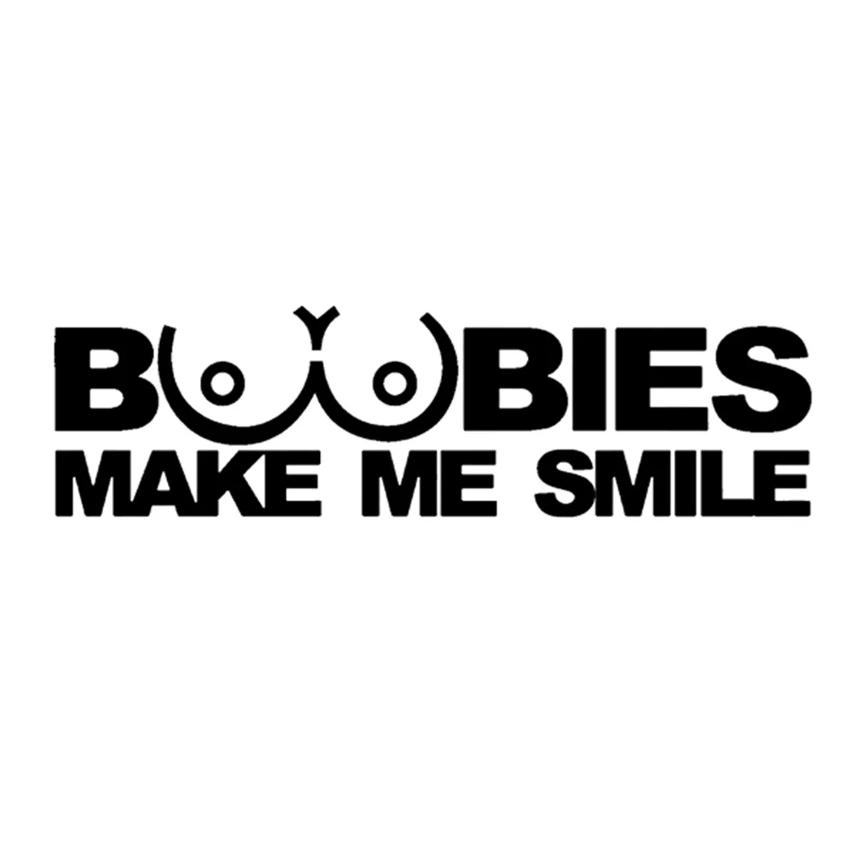 Буквы BOOBIES MAKE ME SMILE стикер для автомобиля стены дома стекло двери ноутбука