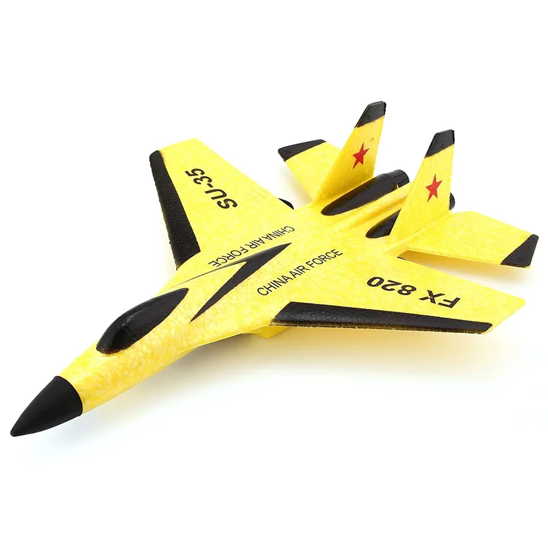 FX-820 RC самолет 2 4G 2CH Самолеты дистанционного управления SU-35 планер 290 мм размах