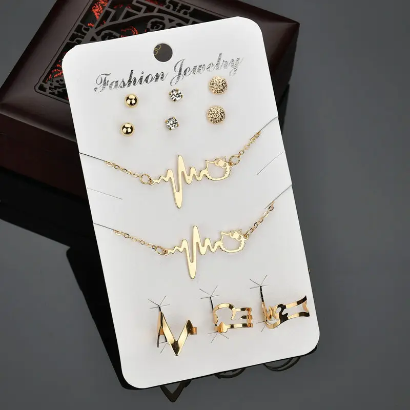 Женский Свадебный комплект из колье серёг и браслета с кристаллами | Украшения