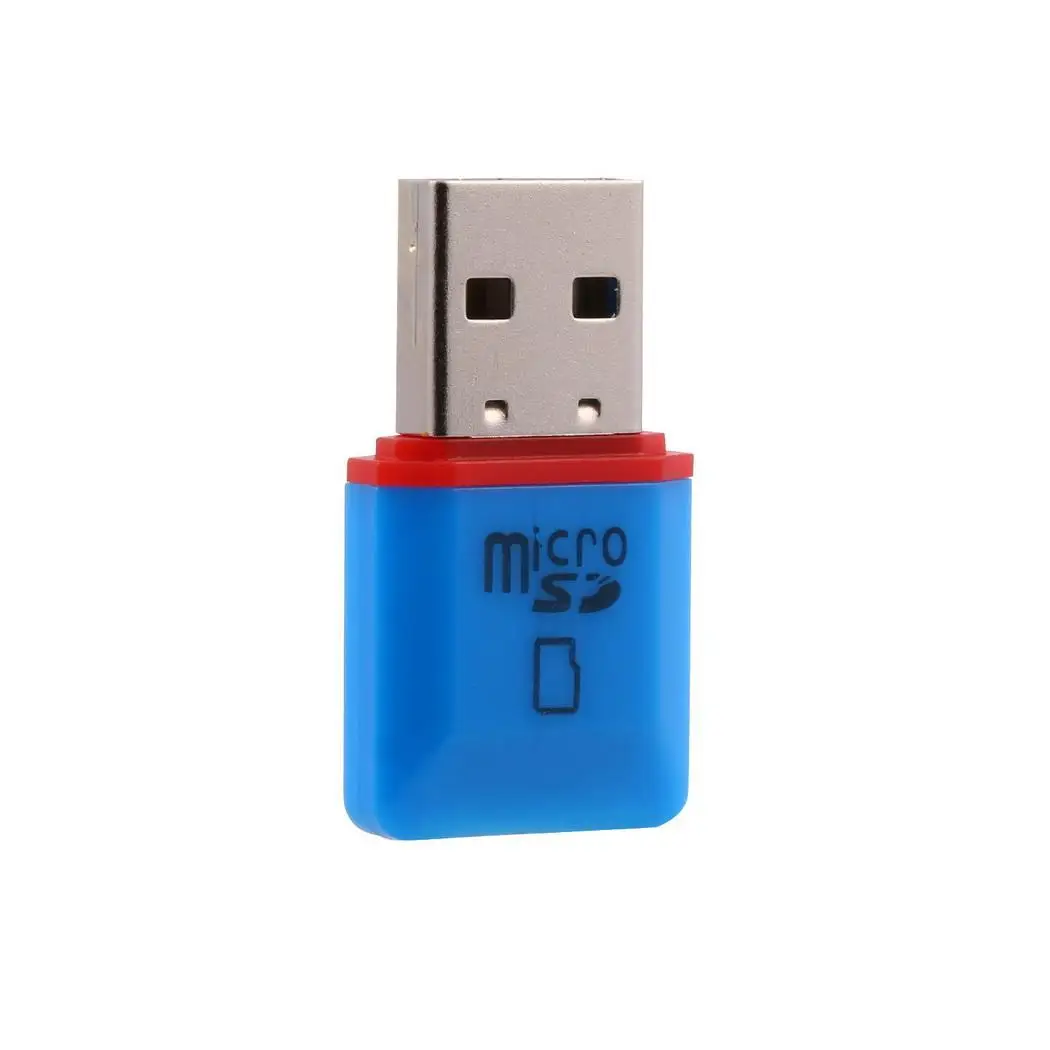 Портативный мини USB 2 0 High Speed Micro SD TF светло зеленый синий считыватель карт