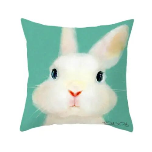 1 шт. милый Чехол на подушку с кроликом Пасхальный праздник диван кровать