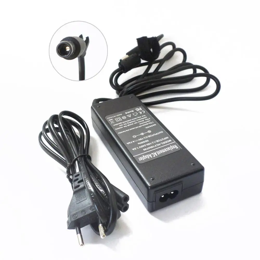 

19V 4.74A Charger Power Supply Cord For HP AC Adapter PA-1900-32HW PA-1900-18HN PA-1900-08H2 PA-1900-18H2 Smart Pin 7.4mm*5.0mm