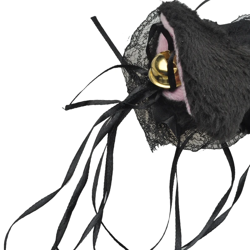 MYTL Косплей: Кружевная повязка на голову с кошачьими ушками и лента черный| |