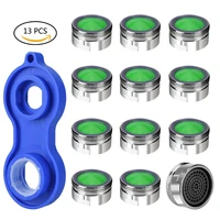 hot 12 pc water saving aerator copper aireador grifo 1pc faucet aerator wrench jet regulators filter spare part for kitchen bath