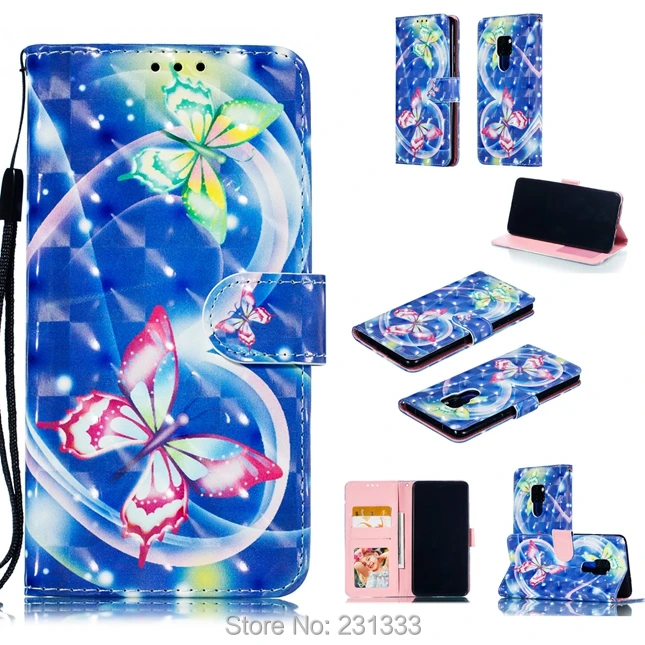 Кожаный чехол-кошелек с объемным рисунком C-ku для Huawei MATE 20 PRO Honor 7A 7C 8C 8X 9 10 LITE 2019