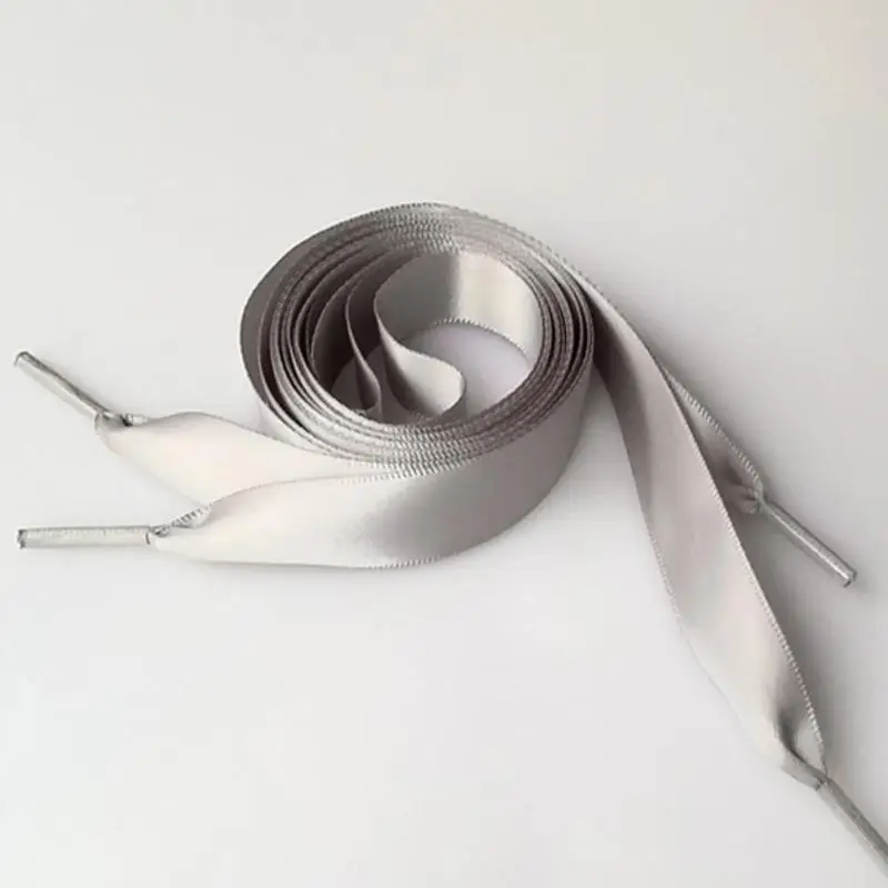 80 см плоские атласные ленты разноцветные шнурки Обувь Шнурки Кроссовки