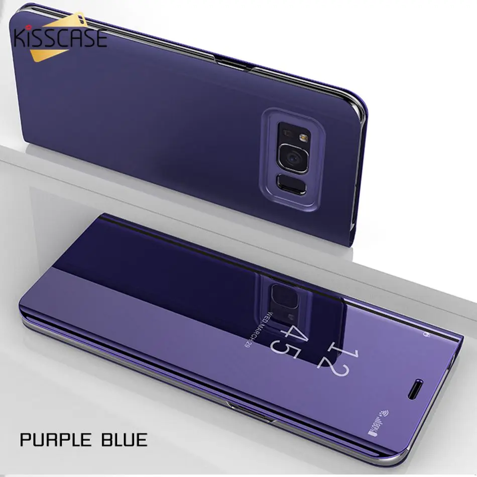 KISSCASE чехол для Huawei P8 P9 Lite 2017 роскошный зеркальный Размеры P10 плюс Y5 Y6 Y9 2018 Capinhas