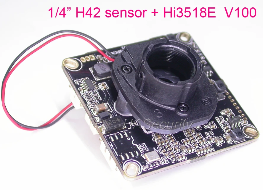 IPC 720 P 1/4 "SOi H42 датчик изображения CMOS + Hi3518E V100 IP камеры видеонаблюдения печатной