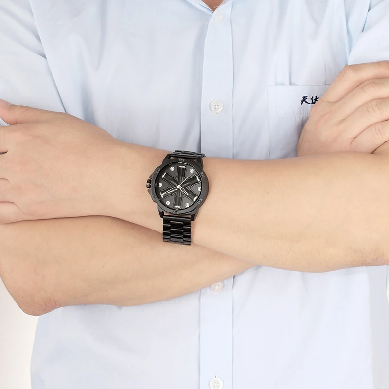 SKONE нержавеющая сталь часы для мужчин весна форма новая мода водостойкие