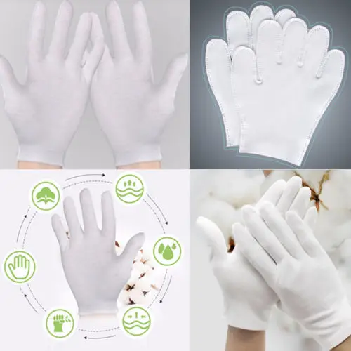 Unisex Women Men White Cotton Formal Tuxedo Gloves Guard Honor Glove 6pairs | Аксессуары для одежды