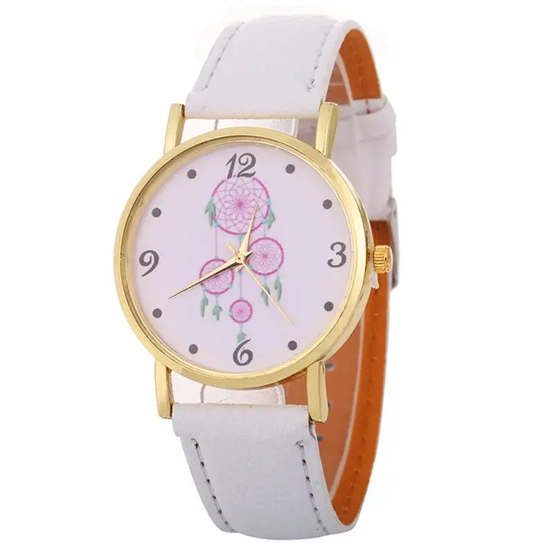 Reloj Mujer 2019 простой алмаз для женщин Аналоговые Кварцевые с кожанным РЕМЕШКОМ
