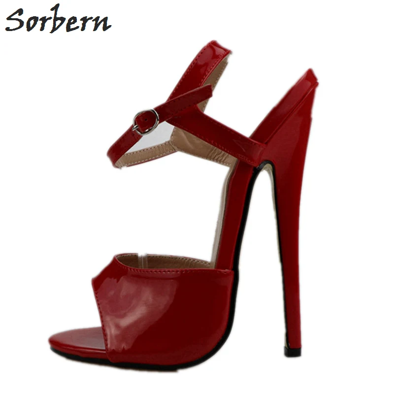 Sorbern/пикантные блестящие босоножки на очень высоком каблуке для женская обувь с
