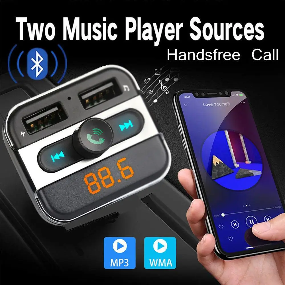 12 24V автомобильный комплект Bluetooth MP3 плеер Handfree вызов беспроводной FM передатчик