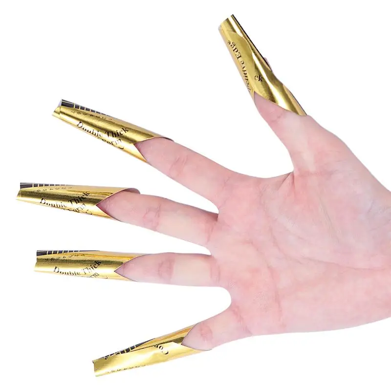 

100pcs Double Thick Competitive Edge Nail Form Acrylic UV Gel Extension