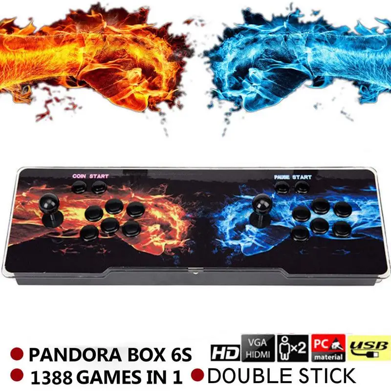1388 в 1 Pandora's Box 6S Heros Of Storm аркадная игровая консоль с двойной палочкой 720P|Игры