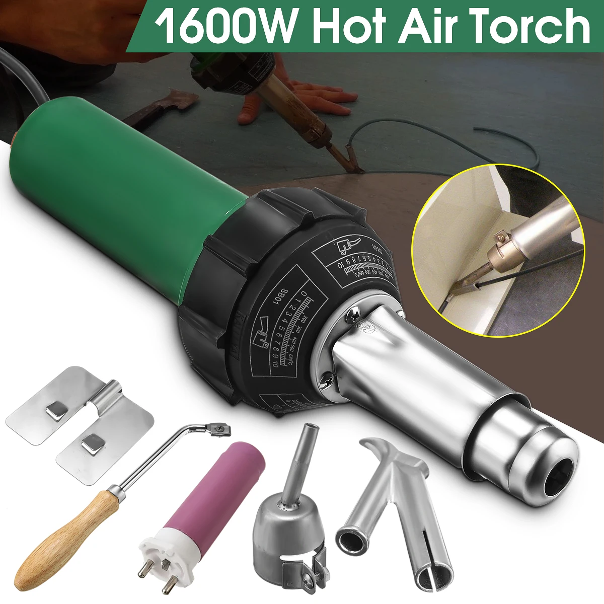 1600W 50/60 Гц переменного тока 220 CBB AGM горячего воздуха Пластик сварочный фонарь пистолет с распыляющей головкой нагревательное ядро шляпа полости рта набор для сварочного аппарата