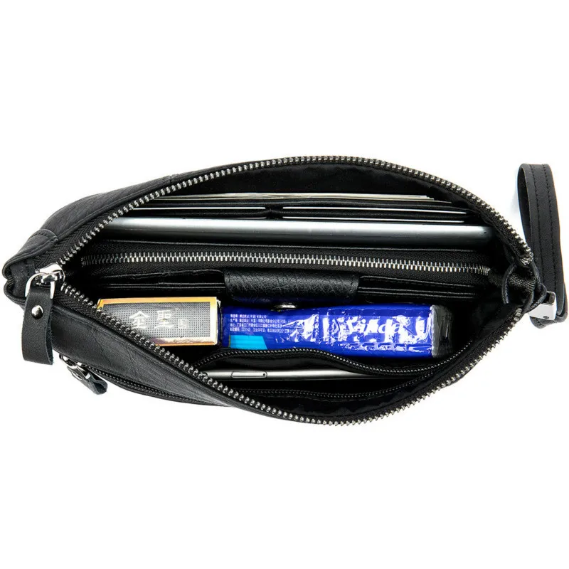 Модные мужские сумки-конверты из натуральной кожи сумки-клатчи роскошные