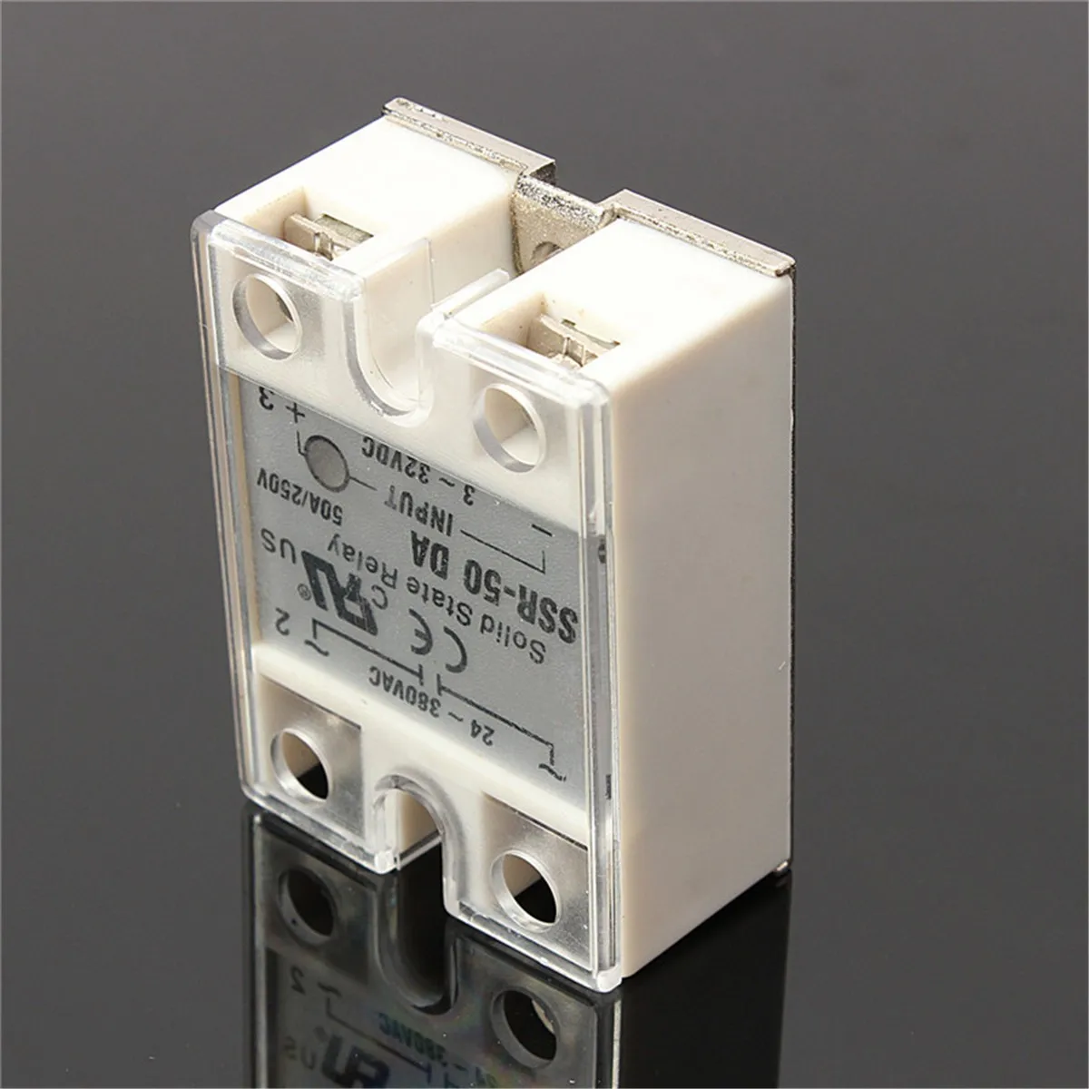 Solid State Relay SSR-50DA 3-32VDC 50A/250V Output 24-380VAC With Cover | Обустройство дома