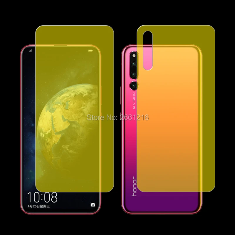 Для Huawei Honor Magic 2 6 39 "2 шт. = Передняя и задняя тонкая полное покрытие мягкая пленка