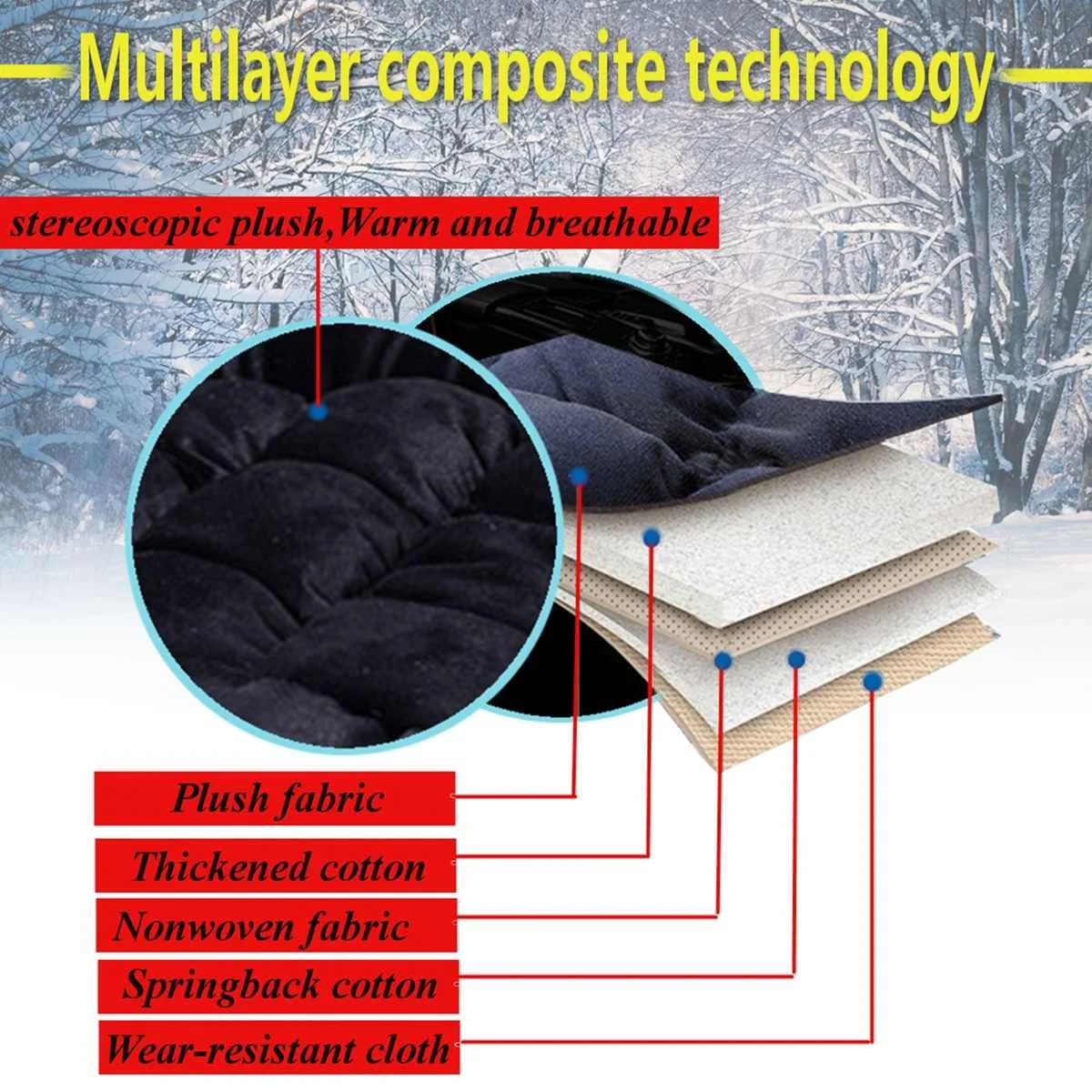 Чехол для переднего сиденья автомобиля плюш 2 шт 4 цвета Универсальная Ткань