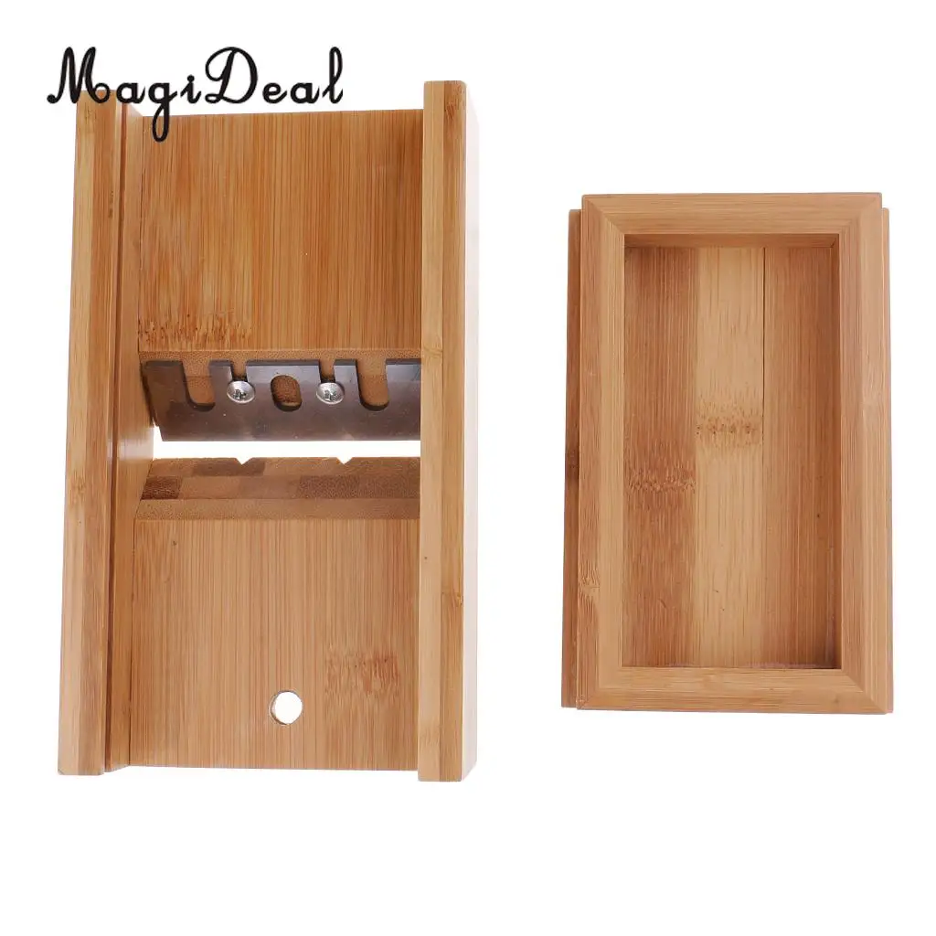 

Soap Mold Candle Loaf Cutter Mold Natural Bamboo Beveler Planer Dish Box