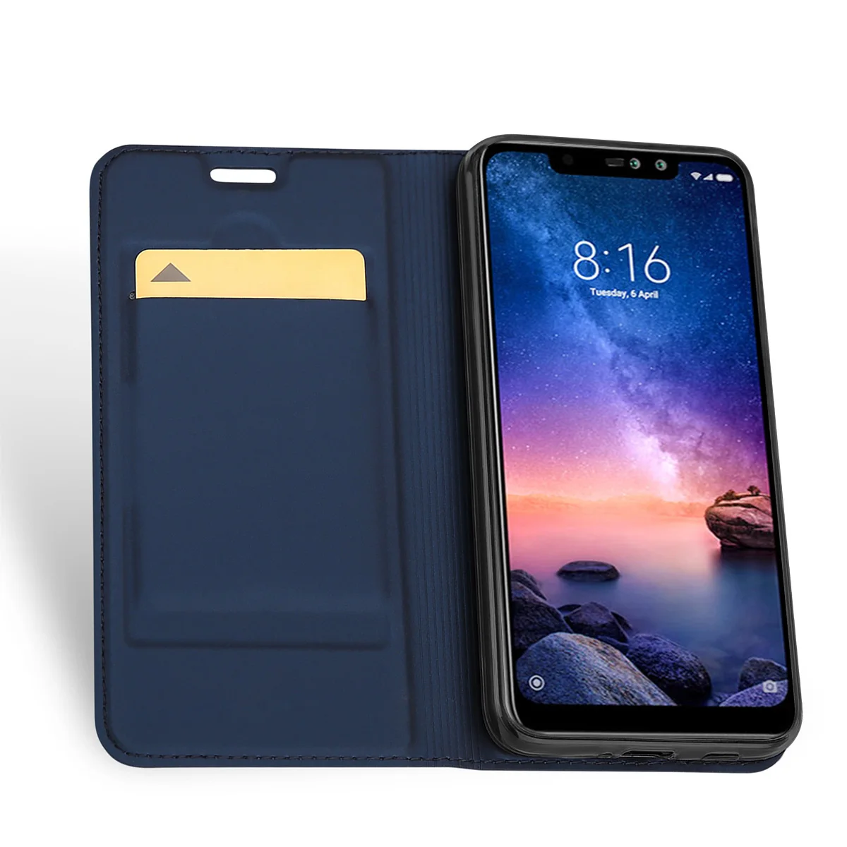 Чехол CASEWIN для Xiaomi Redmi Note 6 Pro 6A кожаный откидной Чехол-кошелек с отделением карт Mi A2