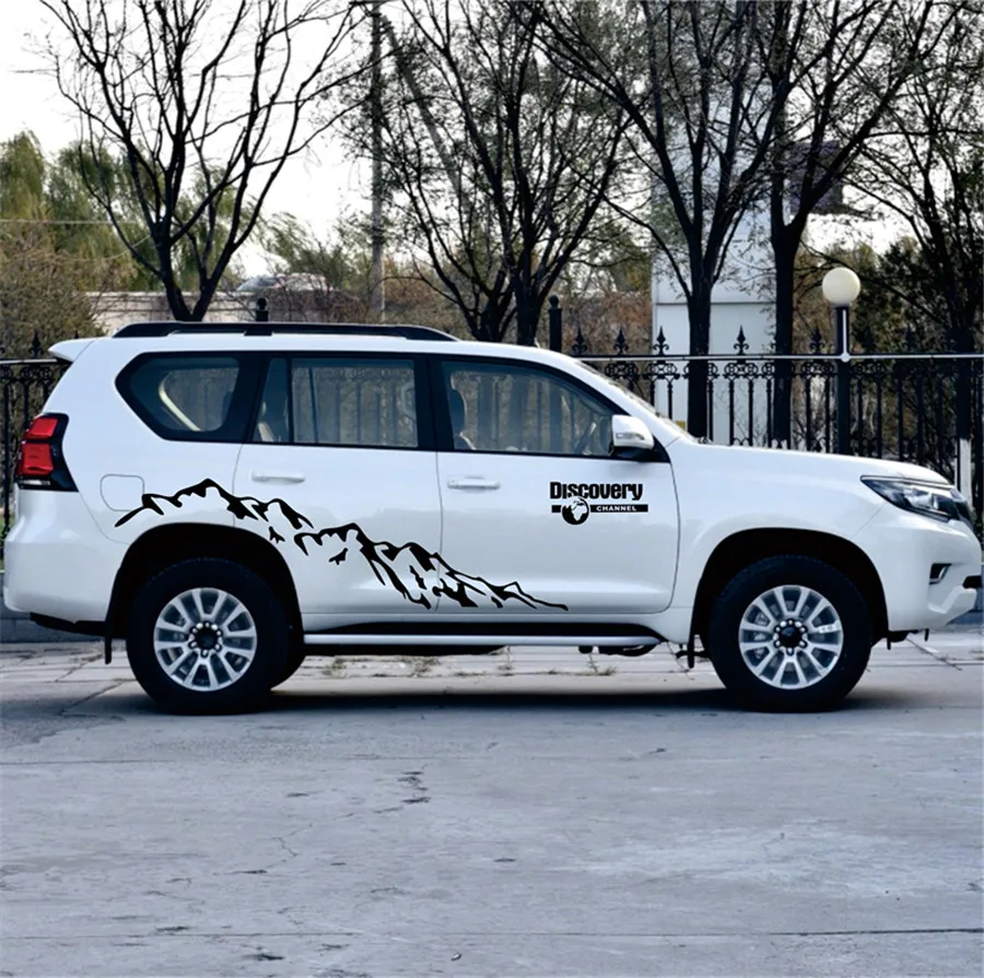 Горная виниловая наклейка Стайлинг автомобиля дверь боковой декор для кузова