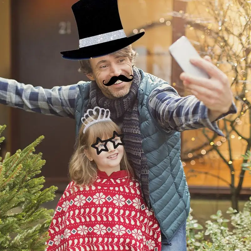 Карточные маски для вечеринки на новый год 2019 реквизит фотосессии с