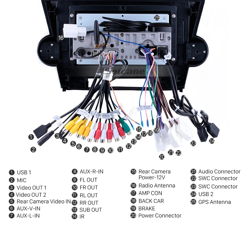 Seicane gps автомобильный 1Din Android 9 0 HD 10 1 &quotРадио для Toyota Highlander 2009 2010 2011 2012 2013 2014