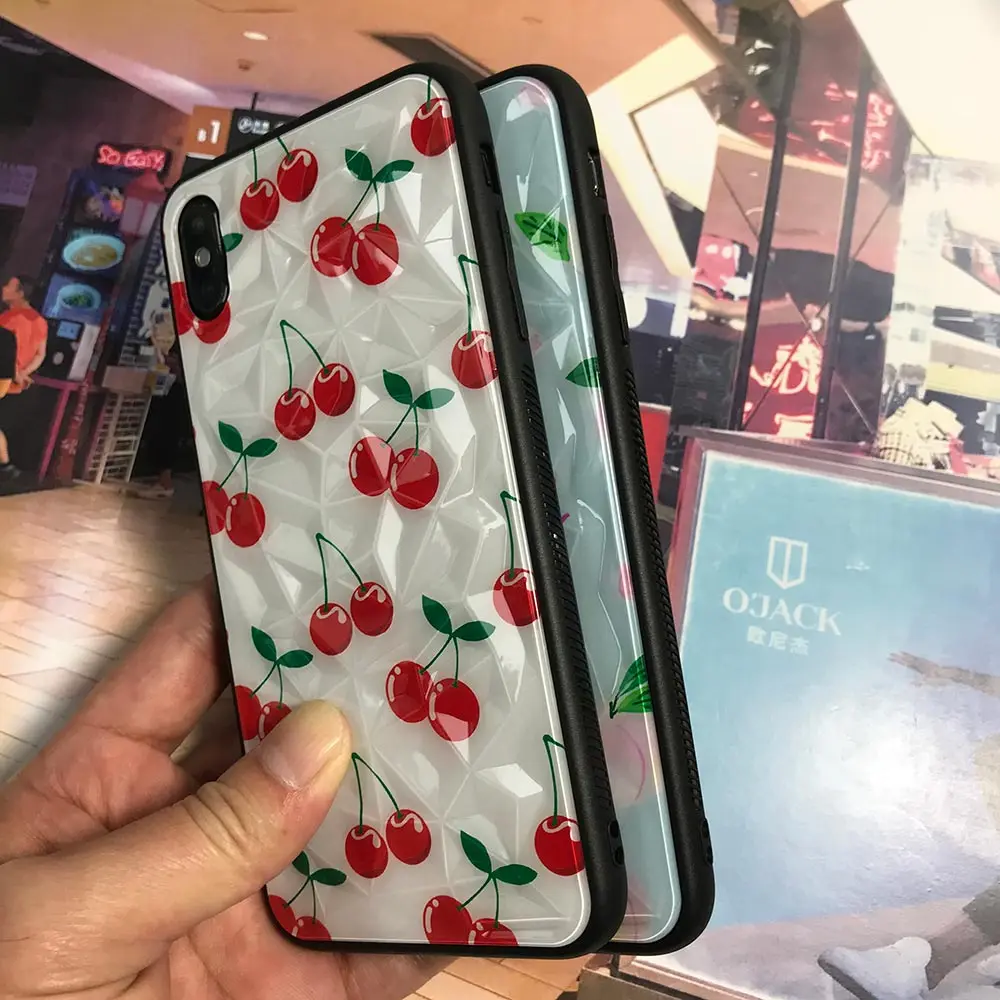 Чехол для телефона KISSCASE Diamond iPhone X XS MAX XR 7 8 Plus блестящий чехол с фруктовым узором 6 6S