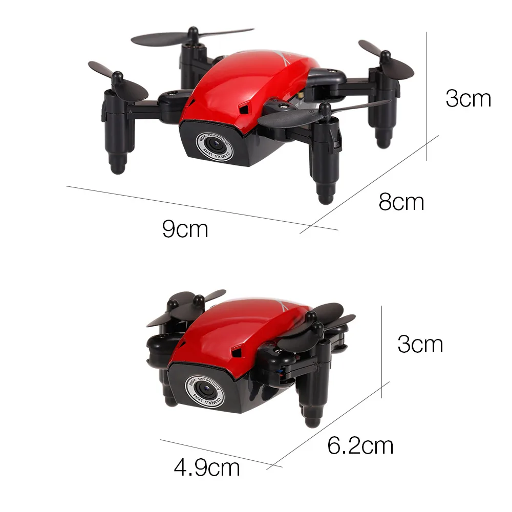 Складной мини-Квадрокоптер S9W 2 4 ГГц канала камера МП Wi-Fi FPV/без камеры | Игрушки и