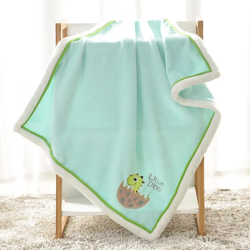 

Animal Baby Blankets Newborn Swaddle Wrap Blanket Soft Thicken Flannel Manta Bebe Infant Baby Bedding Crib Receiving Blanket