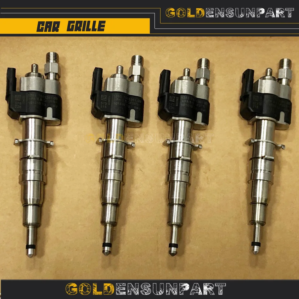4 шт. OEM 13537585261 09 топливный инжектор для BMW N54 135 335 535 550 750 650i 740i X6 стандарт Прямая