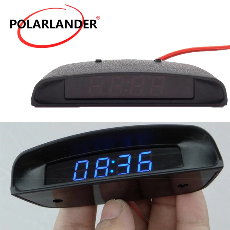 Автомобильные электронные настольные часы 2 цвета 12 в LED Новые