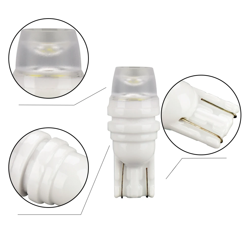 2pcs Automobils LED 3SMD W5W T10 Canbus Car Interior Light 12V Bulbs Parking Lamp Wedge Clearance Reading Bulb | Автомобили и