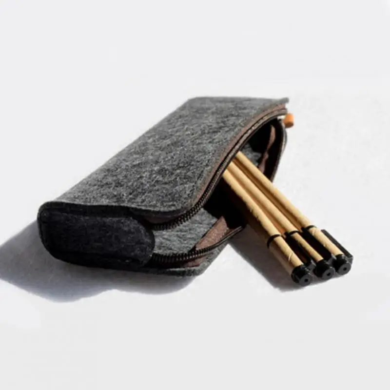 Косметичка на молнии органайзер для путешествий войлочная сумка косметичка