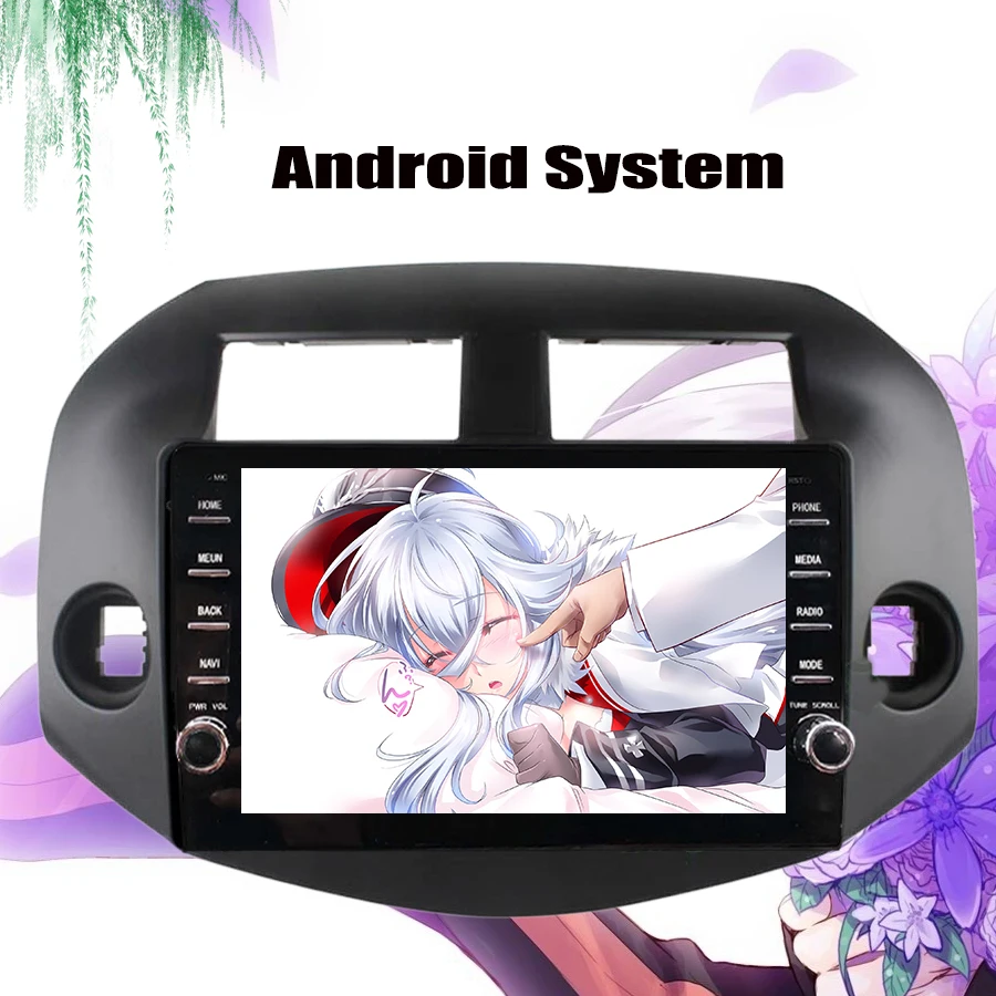 Автомобильный мультимедийный плеер IPS Android 10 0 2 din dvd gps навигация для Toyota RAV4 Rav 4 2007
