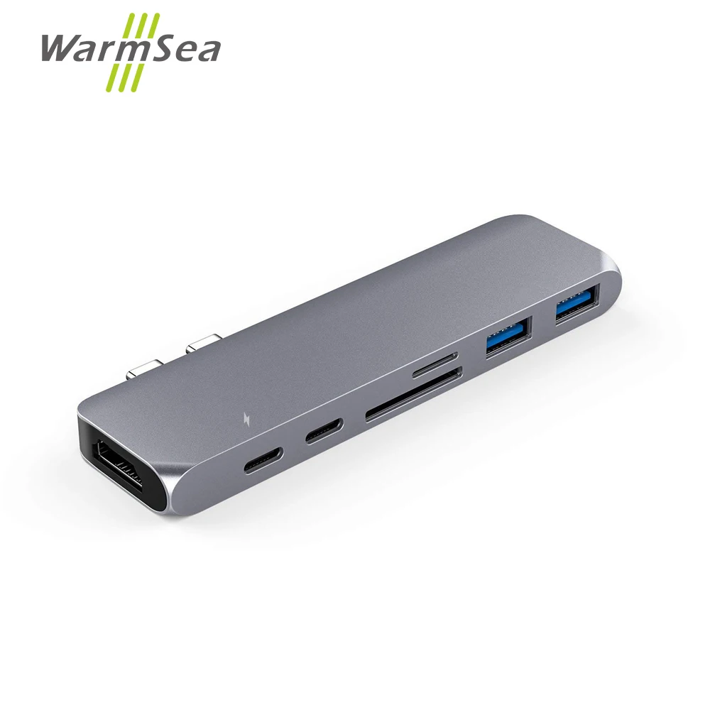 Usb type C концентратор адаптер Thunderbolt 3 док станция с USB 4 K HDMI 2 0 SD и устройство для