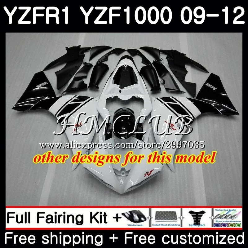 Bodys для YAMAHA YZF 1000 R1 2009 2010 2011 2012 9HC4 R 1 YZF1000 новая синяя рамка YZFR1 09 10 11 12