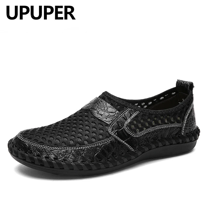 UPUPER NEW Summer Breathable Mesh Men's Sneakers Shoes Outdoor Slip On Casual Men Tenis Masculino Big Size 38-50 | Обувь