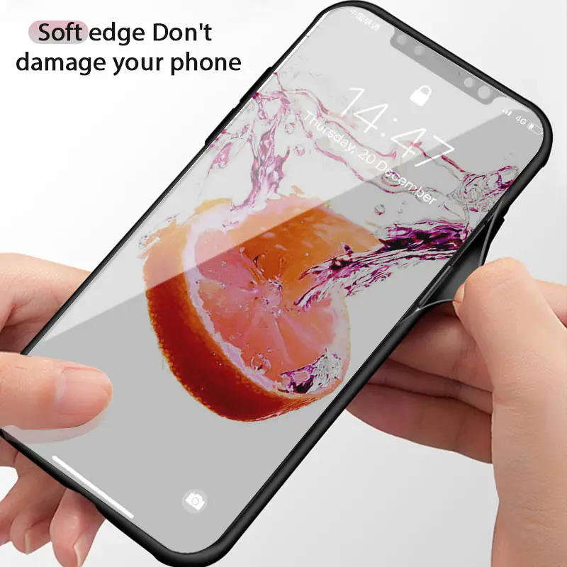 Orange Glass Shell for Iphone XS MAX XR X Fruit Series Tempered Case 8 7 6 6S Plus Protect Cover Funda Capa |
